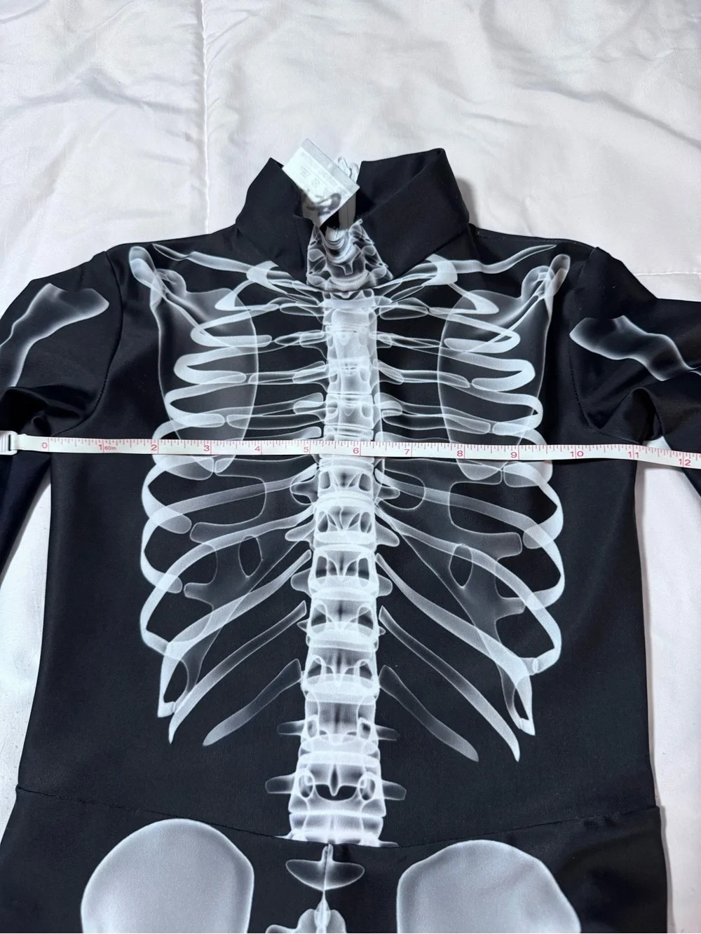 Kids Size Medium (8) XRay, Bone zip up bodysuit (dance/Halloween costume)